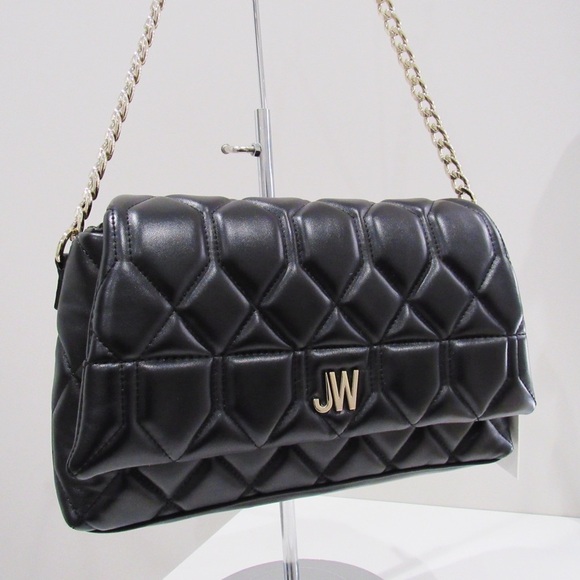 Jason Wu Black Quilted Puffer Bag With Gold Chain - Picture 1 of 7